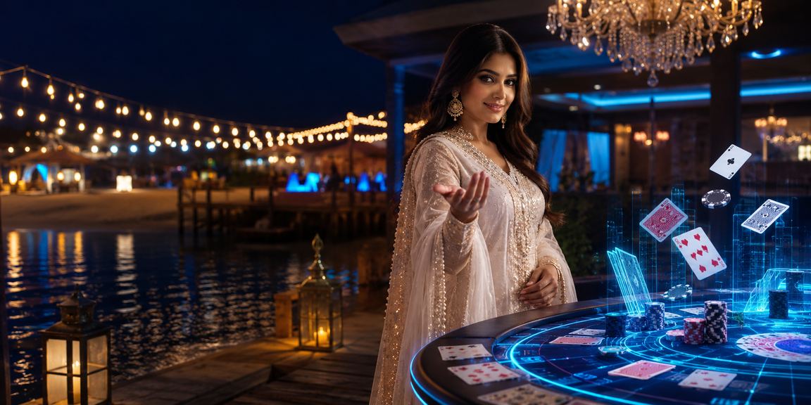 পোকার টেবিলের দৃশ্য